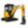 Ekskavators JCB 25Z-1 (2550 kg)